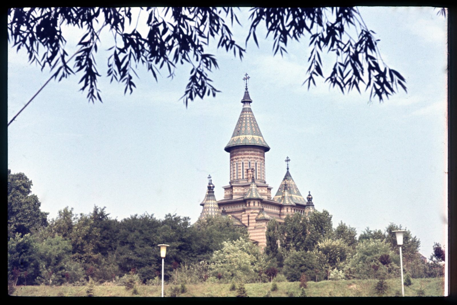 Historic view: Cathedral · towers seen from the park